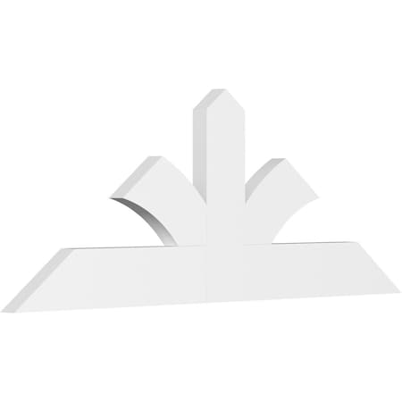 Ekena Millwork Richland Architectural Grade PVC Gable Bracket, 60"W x 22 1/2"H x 2"D x 6"F, 9/12 Pitch GBP060X23X0206RIC00